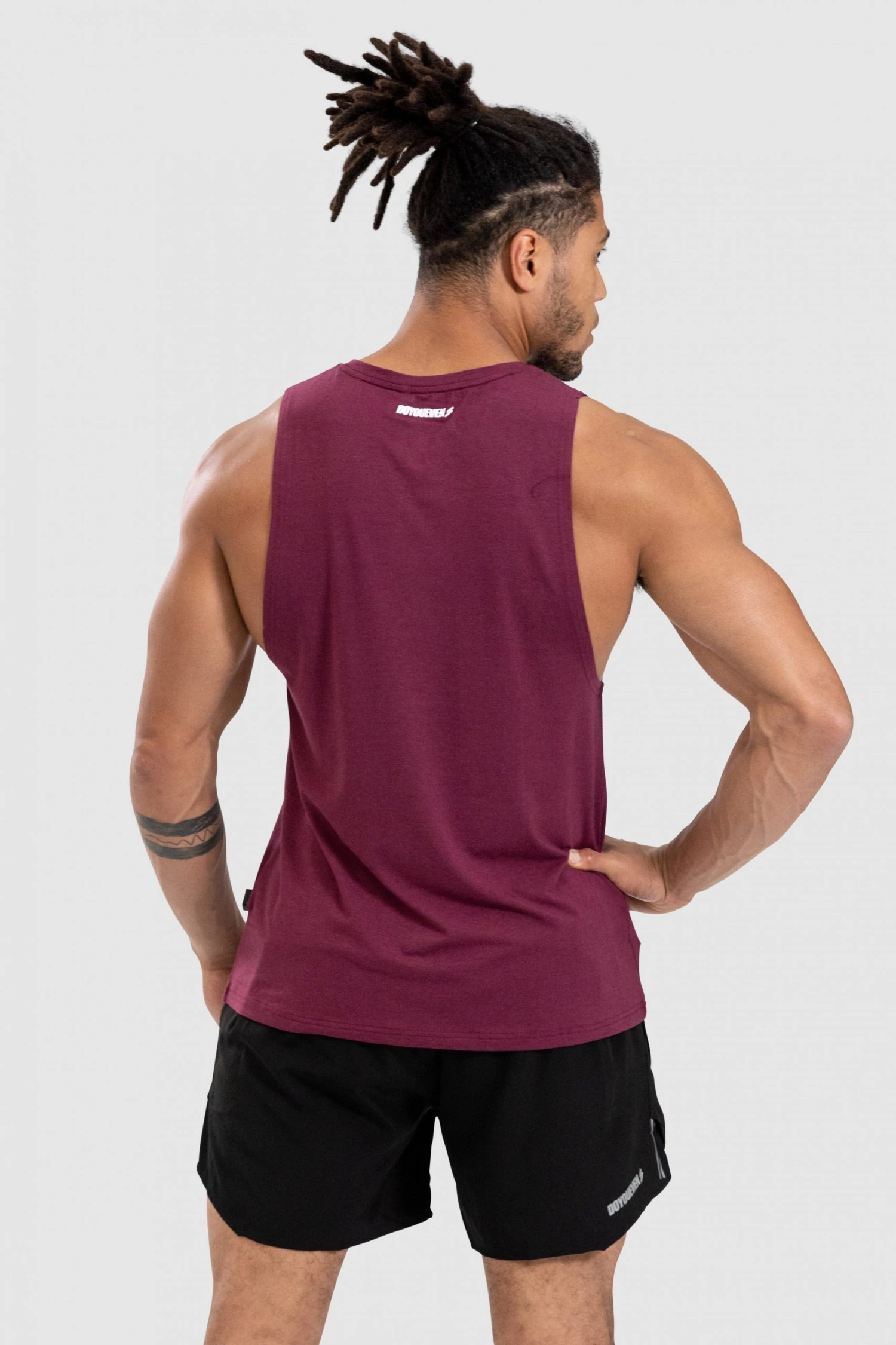 Darren Progress Muscle Tank - Burgundy Mens