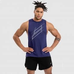 Darren Progress Muscle Tank - Navy