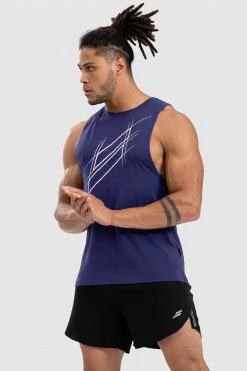 Darren Progress Muscle Tank - Navy