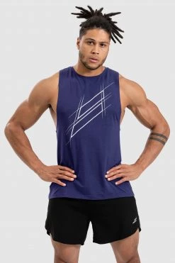 Darren Progress Muscle Tank - Navy