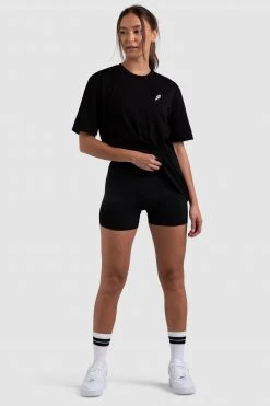 Aivory Progress Oversized Tee - Black