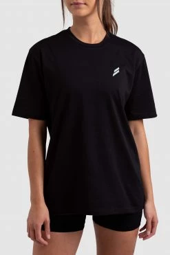 Aivory Progress Oversized Tee - Black