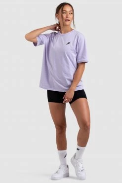 Aivory Progress Oversized Tee - Lavender