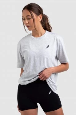 Aivory Progress Oversized Tee - Light Marl