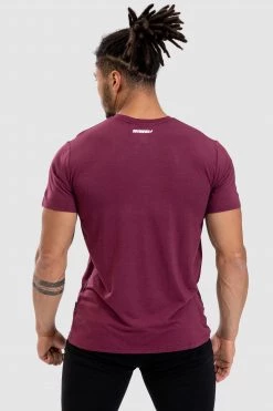 Darren Progress Regular Fit Tee - Burgundy Mens