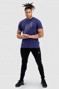 Darren Progress Regular Fit Tee - Navy Mens