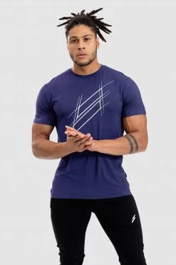 Darren Progress Regular Fit Tee - Navy Mens