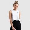Aivory Retro Cropped Tank - White