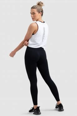 Aivory Retro Cropped Tank - White