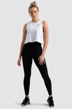 Aivory Retro Cropped Tank - White