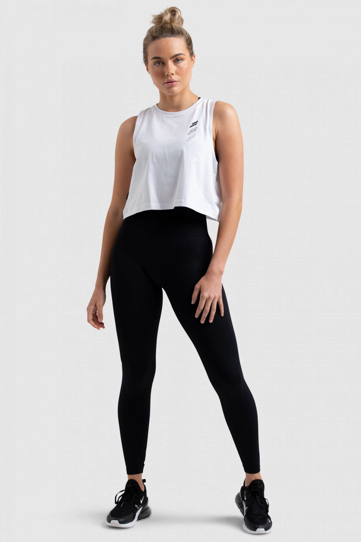 Aivory Retro Cropped Tank - White