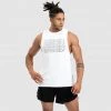 Darren Retro Muscle Tank - White Mens