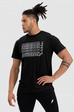 Darren Retro Regular Fit Tee - Black Mens
