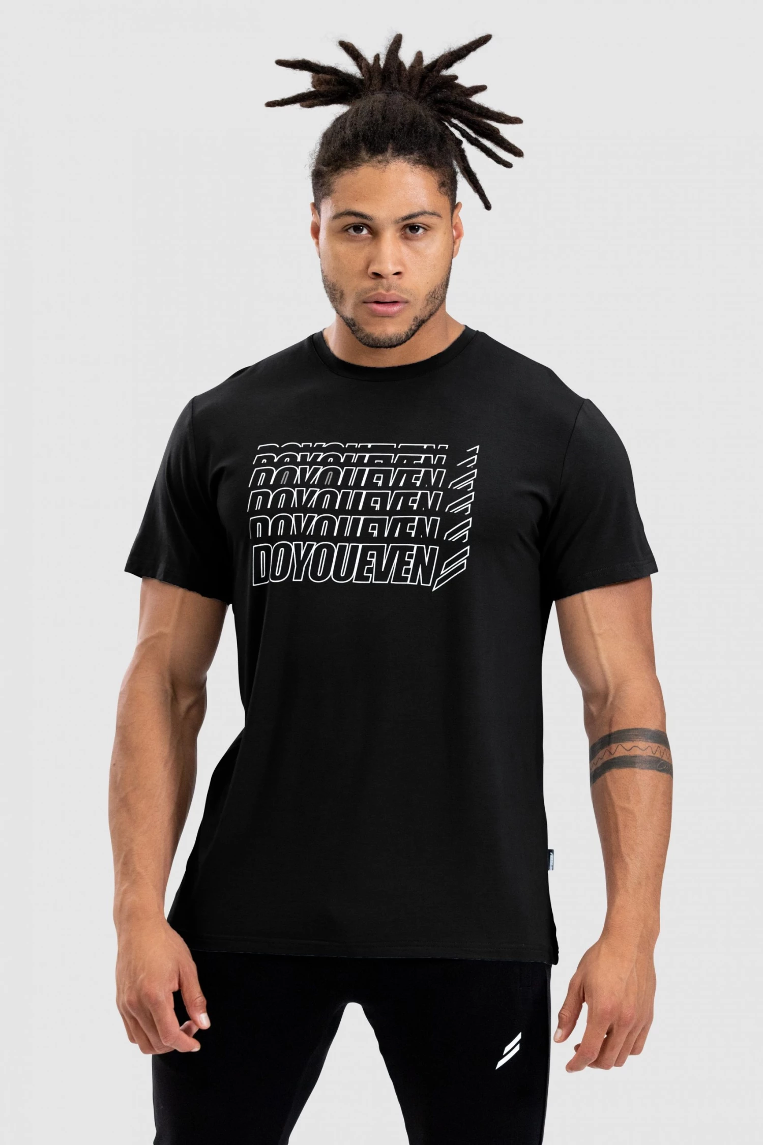 Darren Retro Regular Fit Tee - Black Mens