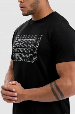 Darren Retro Regular Fit Tee - Black Mens