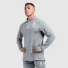 Darren Mens Revive ¼ Zip Pullover - Cool Grey