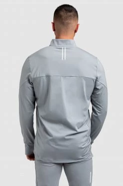 Darren Mens Revive ¼ Zip Pullover - Cool Grey