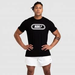 Darren Run Regular Fit Tee - Black