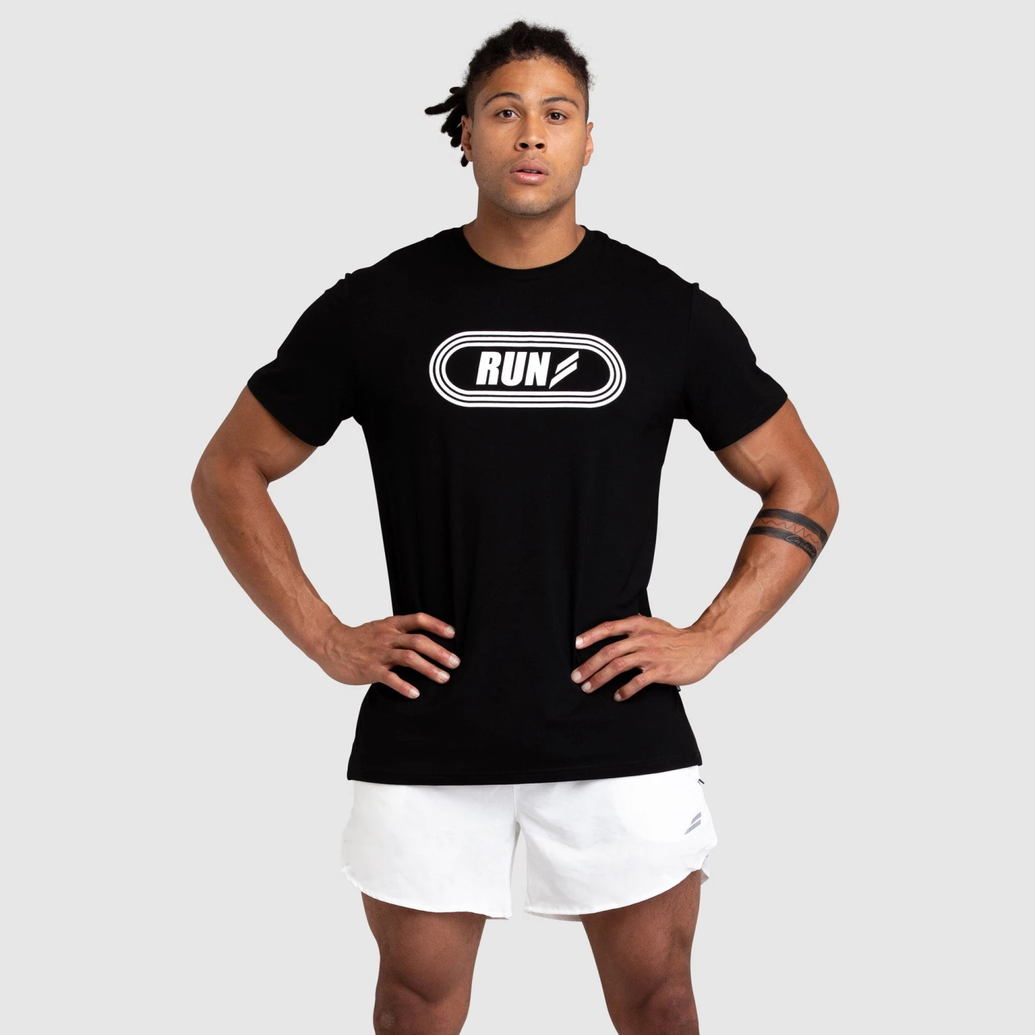 Darren Run Regular Fit Tee - Black
