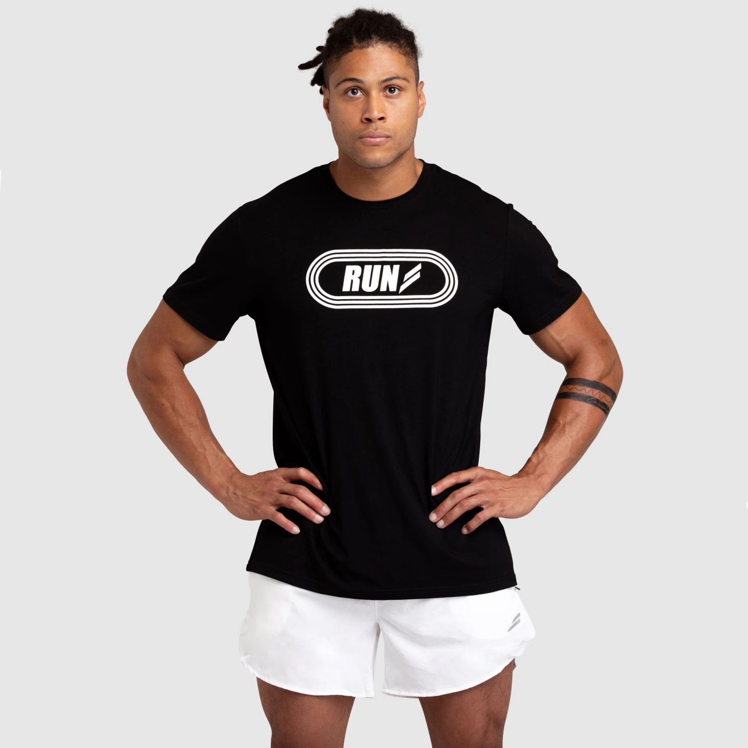 Darren Run Regular Fit Tee - Black