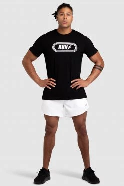 Darren Run Regular Fit Tee - Black