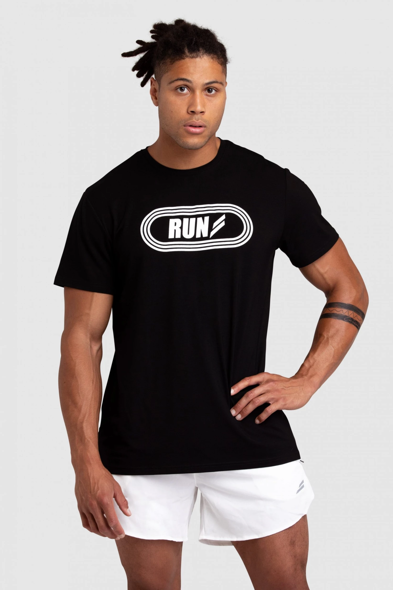 Darren Run Regular Fit Tee - Black