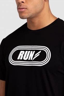 Darren Run Regular Fit Tee - Black