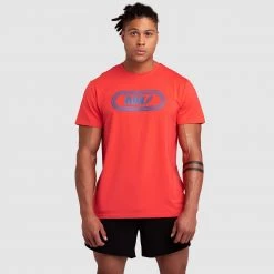 Darren Mens Run Regular Fit Tee - Fire Red