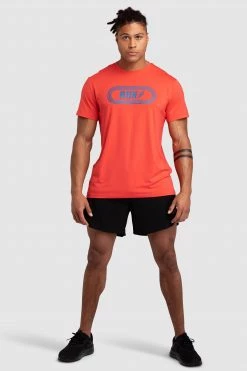 Darren Mens Run Regular Fit Tee - Fire Red