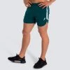 Male Outlet Sprinter Athletic Shorts - Forest Green