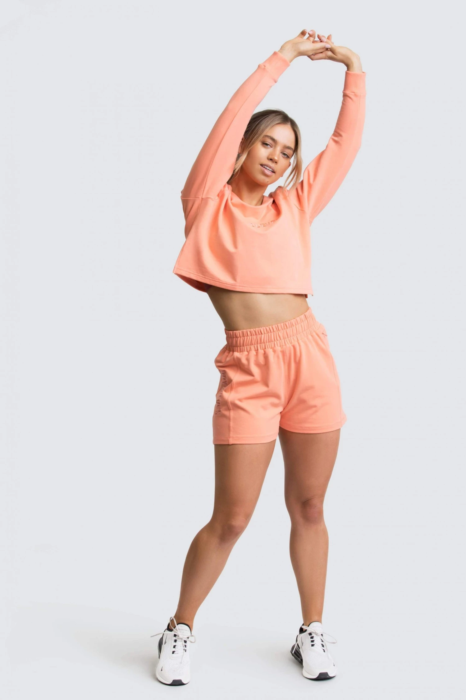Female Outlet Staple Cropped Jumper - Cantaloupe