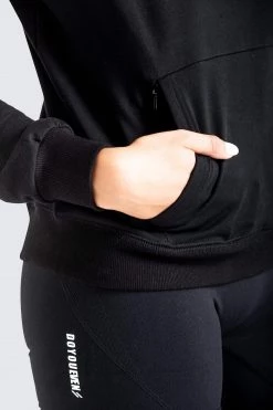 Female Outlet Staple Hoodie - Black