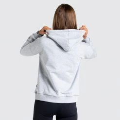 Female Outlet Staple Hoodie - Grey Marl Womens