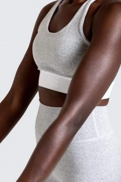 Returns Stretch-Lite Crop - Grey Marl Womens