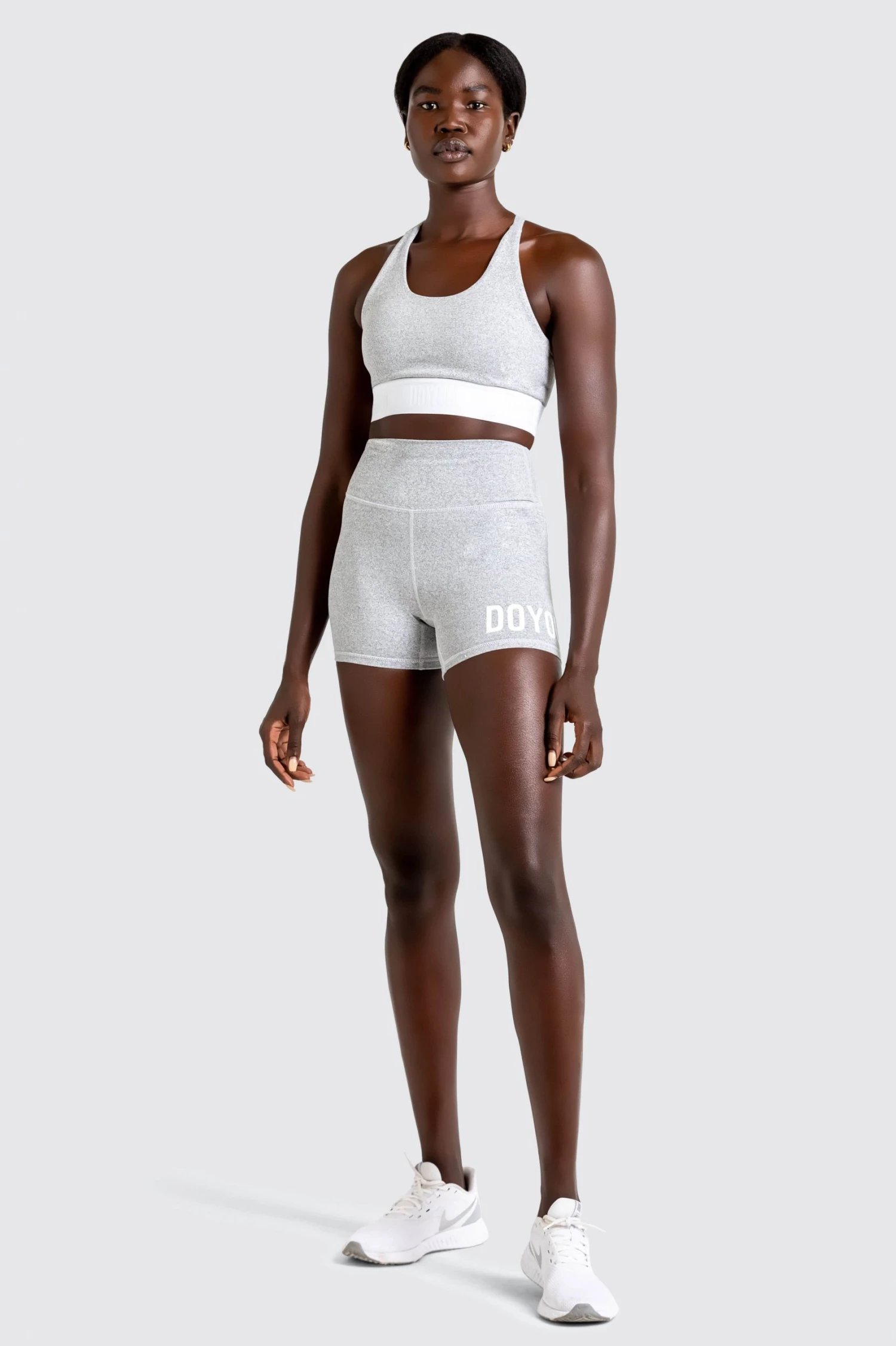 Returns Stretch-Lite Crop - Grey Marl Womens