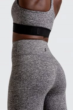 Female Outlet Womens Stretch-Lite Leggings - Black Marl