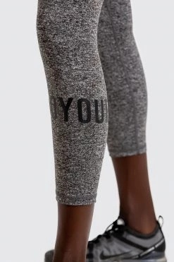 Female Outlet Womens Stretch-Lite Leggings - Black Marl