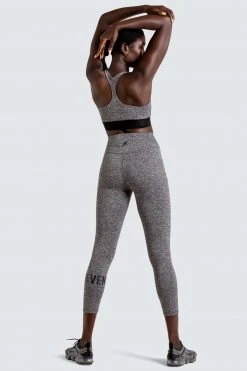 Female Outlet Womens Stretch-Lite Leggings - Black Marl