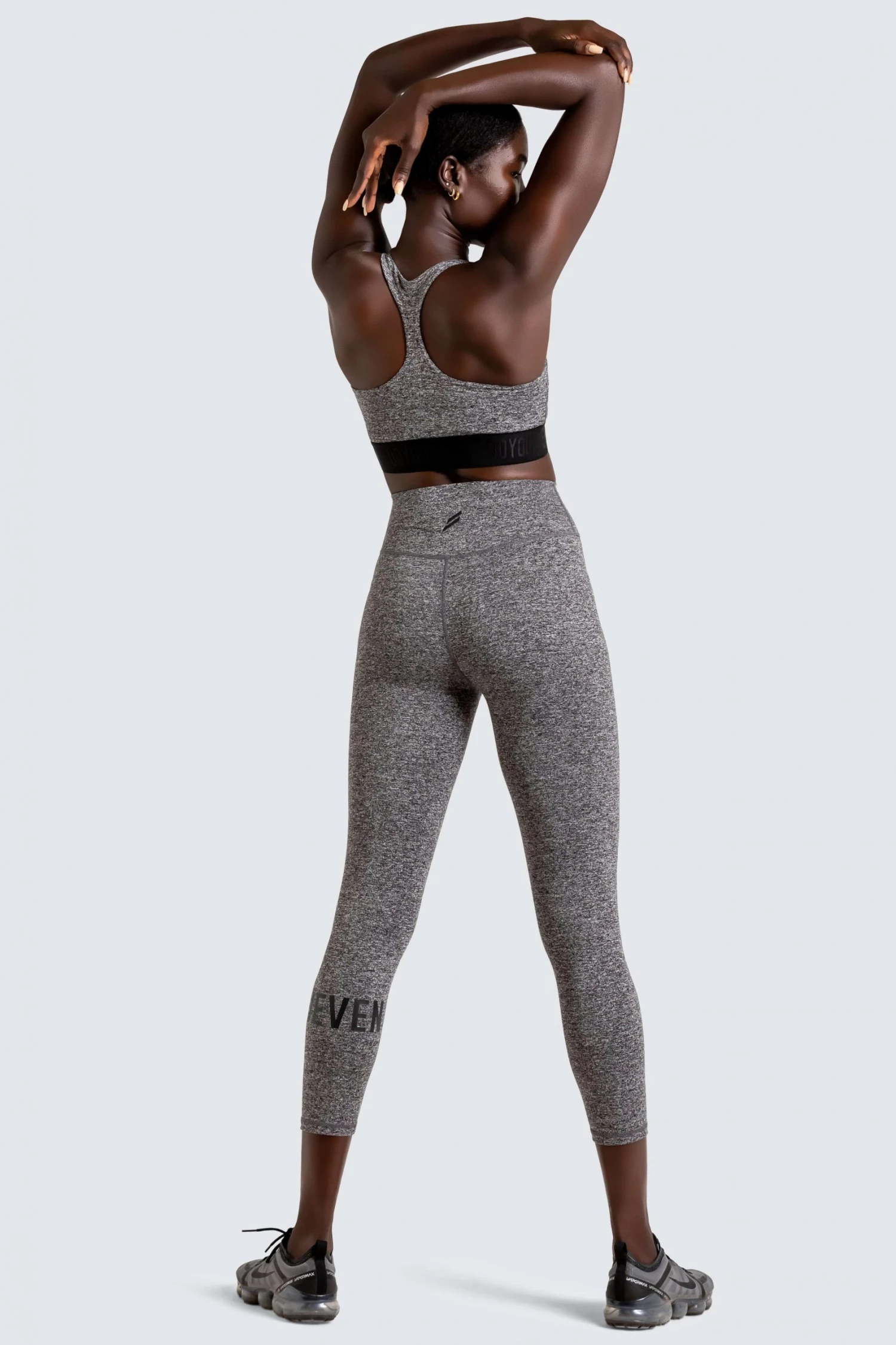 Female Outlet Womens Stretch-Lite Leggings - Black Marl