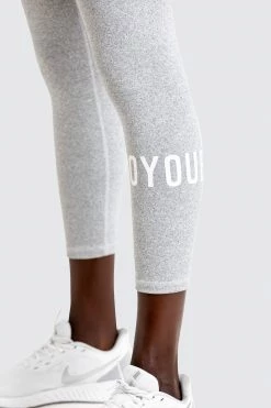 Female Outlet Stretch-Lite Leggings - Grey Marl