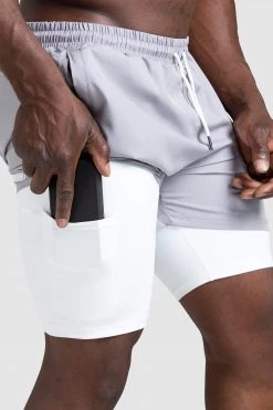 Darren Mens Strider Shorts - Grey