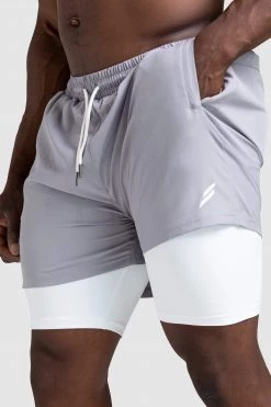 Darren Mens Strider Shorts - Grey