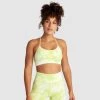 Aivory Tie Dye Crop - Citrus Yellow Womens