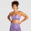 Aivory Tie Dye Crop - Mauve Purple Womens