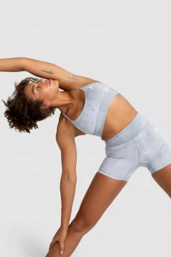 Aivory Tie Dye Crop - Slate Grey Womens