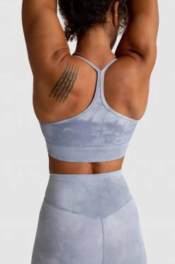 Aivory Tie Dye Crop - Slate Grey Womens