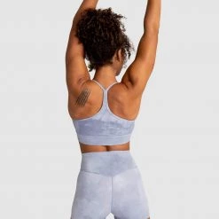 Aivory Tie Dye Crop - Slate Grey Womens