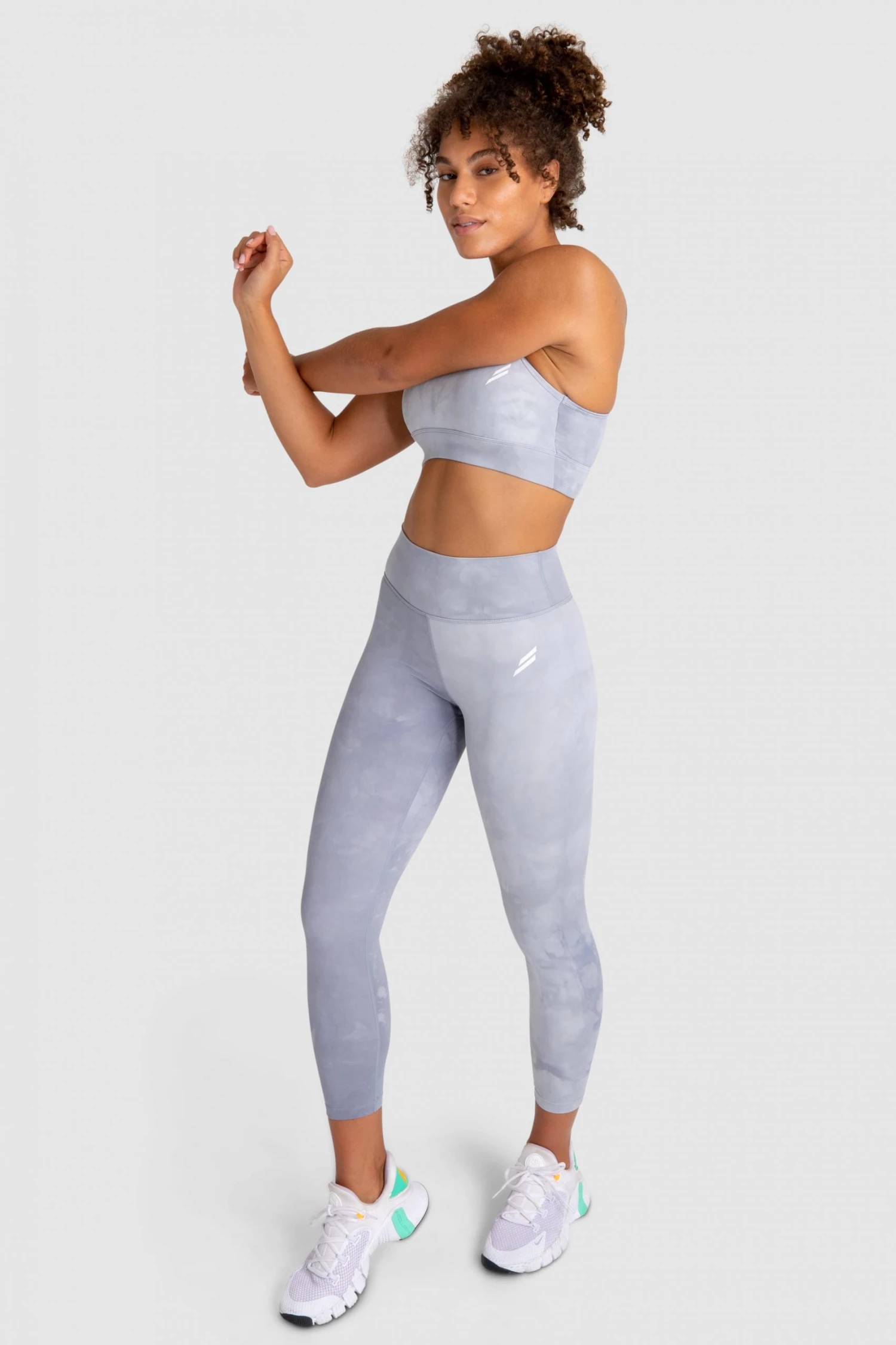 Aivory Tie Dye Leggings - Slate Grey