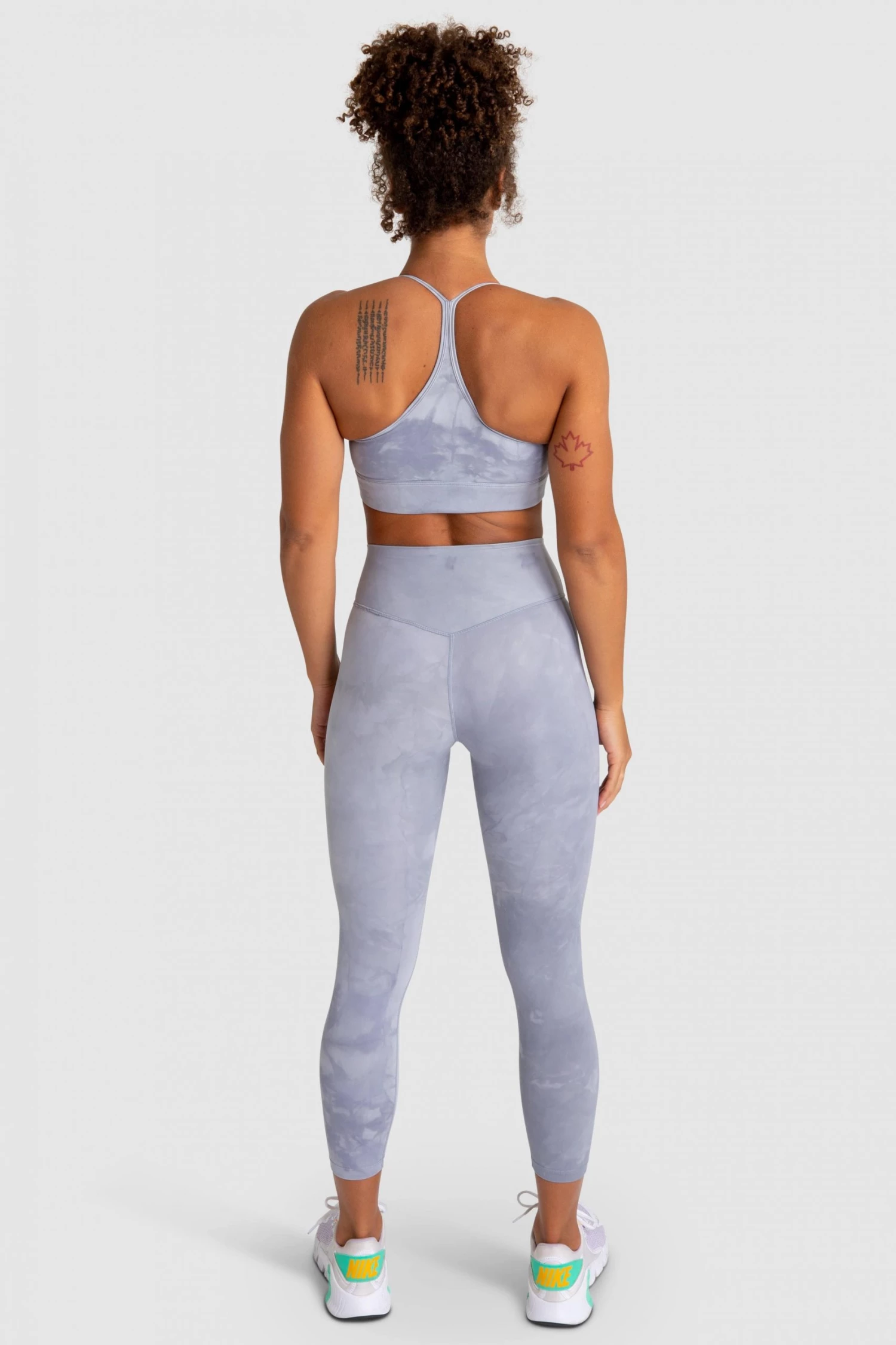 Aivory Tie Dye Leggings - Slate Grey