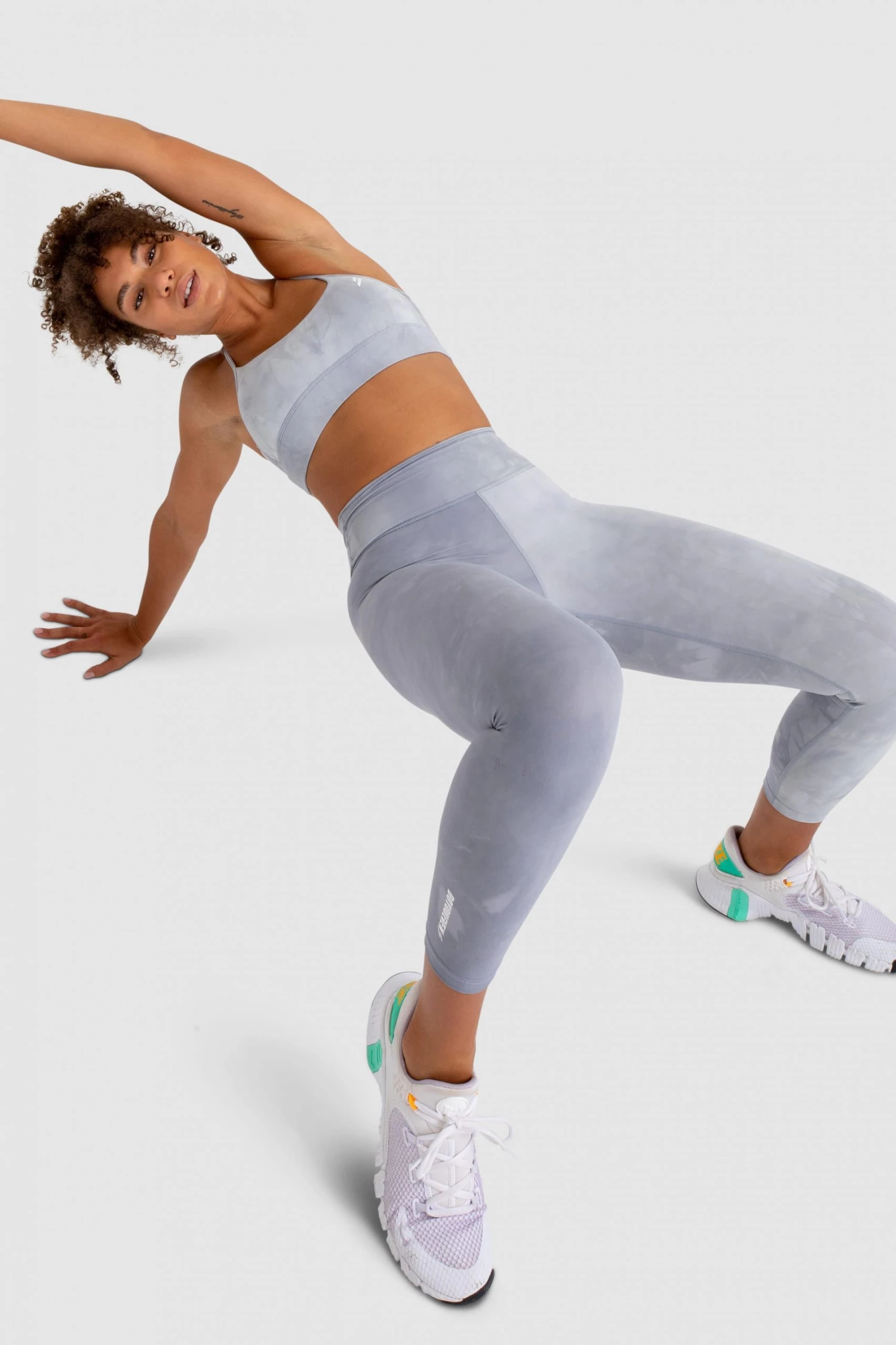 Aivory Tie Dye Leggings - Slate Grey